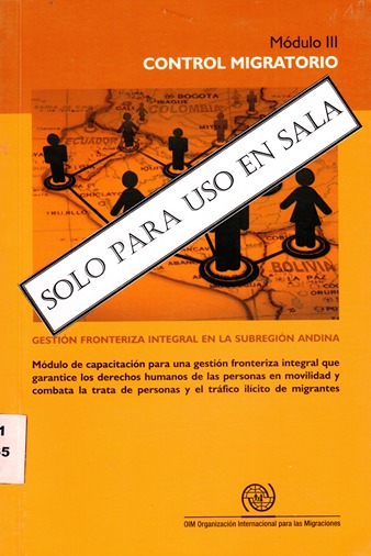 CONTROL MIGRATORIO MODULO III